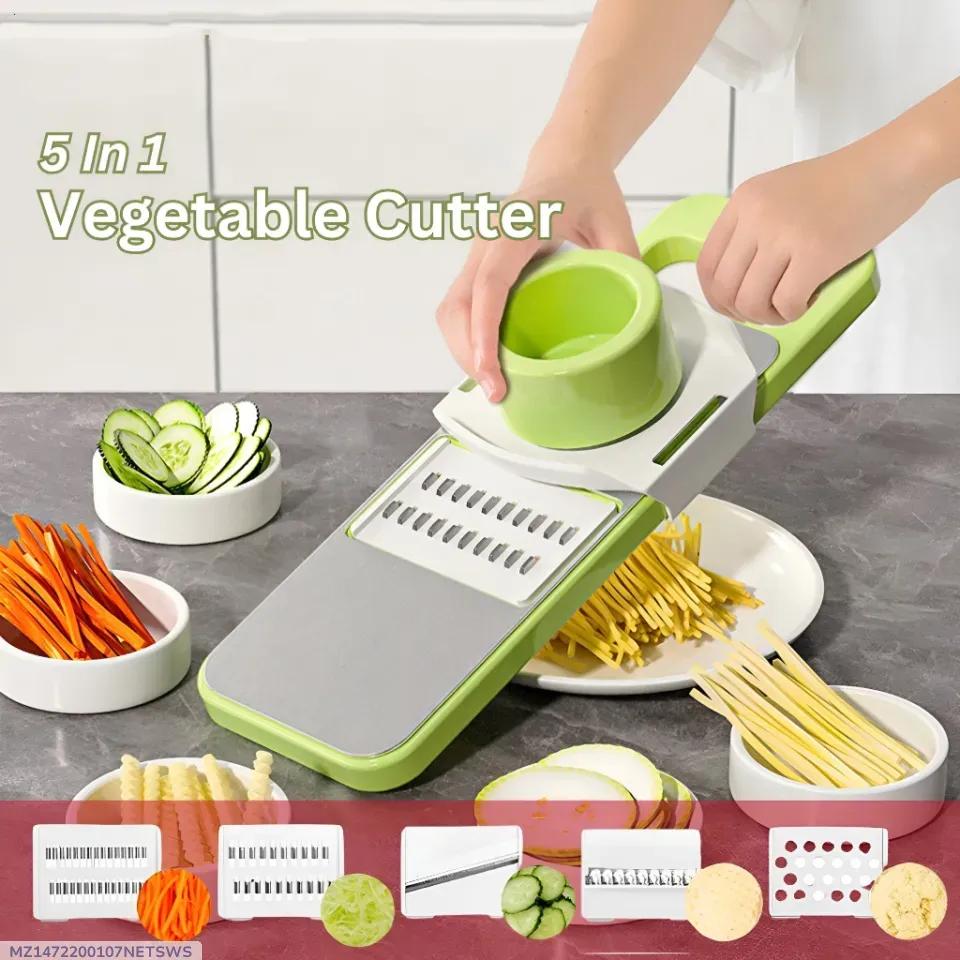 5-in-1 Multifunction Vegetable Cutter – Fast & Easy Kitchen Tooli