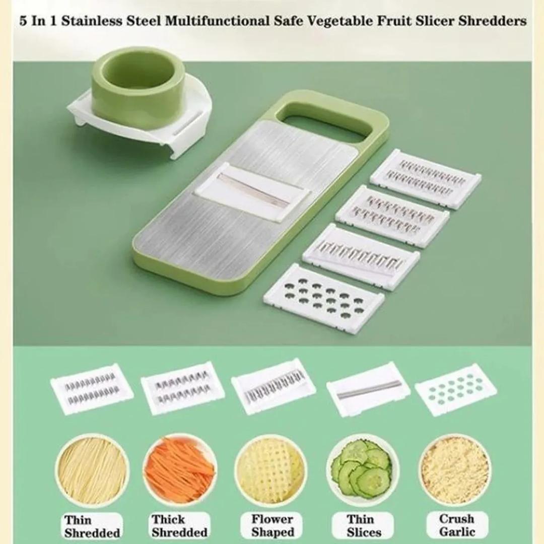 5-in-1 Multifunction Vegetable Cutter – Fast & Easy Kitchen Tooli